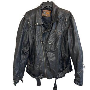 First Classics Heavy Leather Motorcycle Jacket | Black | 3XL